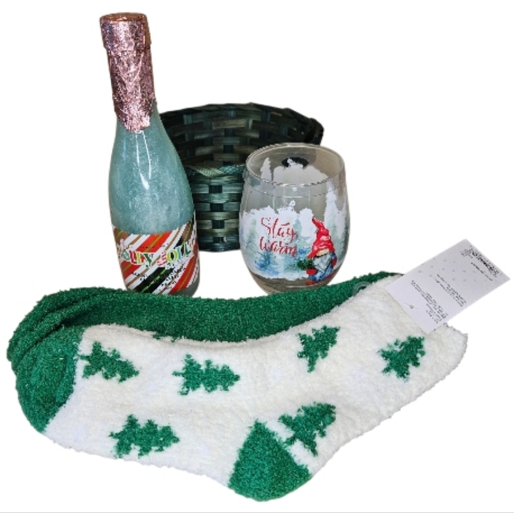 5 Piece Holiday Gift Basket Set NEW